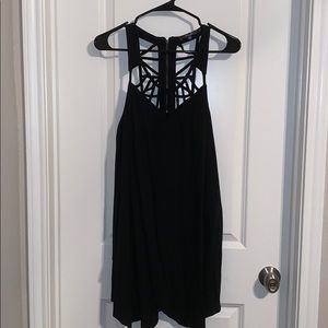 Black mid thigh dress